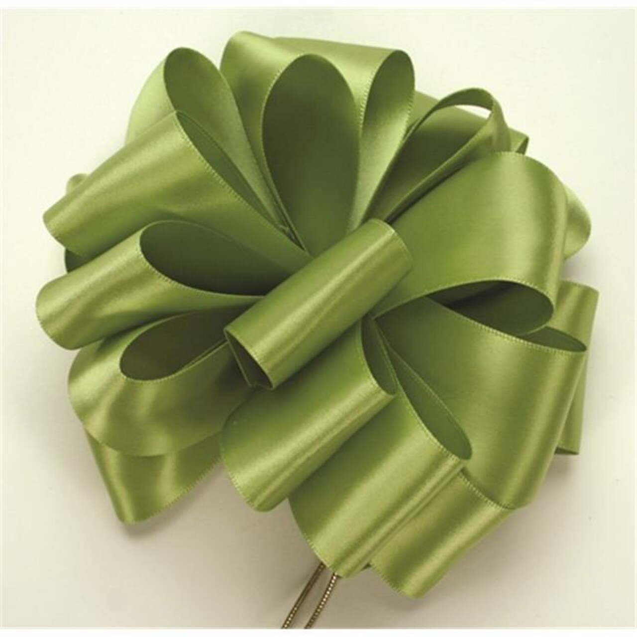 Offray 1.5 in. Double Face Satin Ribbon - 50 Yards, Lemon Grass - No. 9